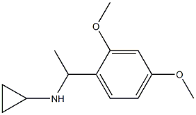 N-[1-(2,4-dimethoxyphenyl)ethyl]cyclopropanamine Structure