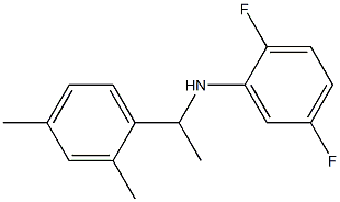 N-[1-(2,4-dimethylphenyl)ethyl]-2,5-difluoroaniline,,结构式