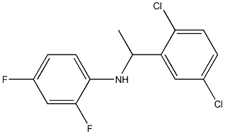 N-[1-(2,5-dichlorophenyl)ethyl]-2,4-difluoroaniline Struktur