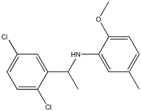 N-[1-(2,5-dichlorophenyl)ethyl]-2-methoxy-5-methylaniline Structure