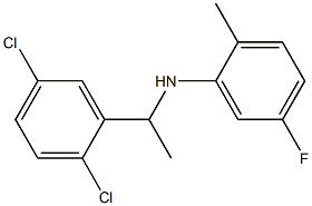 N-[1-(2,5-dichlorophenyl)ethyl]-5-fluoro-2-methylaniline,,结构式