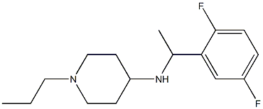 N-[1-(2,5-difluorophenyl)ethyl]-1-propylpiperidin-4-amine 化学構造式