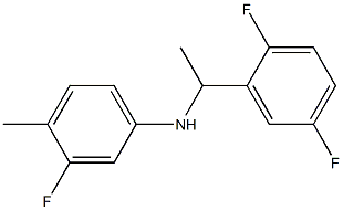 N-[1-(2,5-difluorophenyl)ethyl]-3-fluoro-4-methylaniline Structure