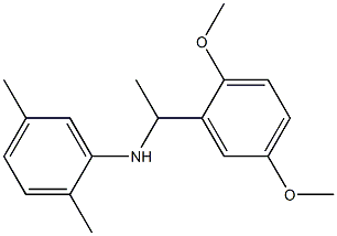 N-[1-(2,5-dimethoxyphenyl)ethyl]-2,5-dimethylaniline Struktur