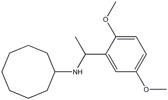 N-[1-(2,5-dimethoxyphenyl)ethyl]cyclooctanamine,,结构式