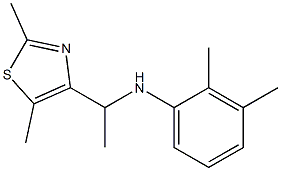 N-[1-(2,5-dimethyl-1,3-thiazol-4-yl)ethyl]-2,3-dimethylaniline,,结构式