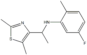  N-[1-(2,5-dimethyl-1,3-thiazol-4-yl)ethyl]-5-fluoro-2-methylaniline