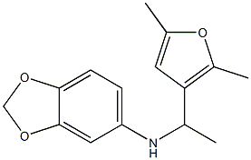 N-[1-(2,5-dimethylfuran-3-yl)ethyl]-2H-1,3-benzodioxol-5-amine Structure