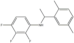 N-[1-(2,5-dimethylphenyl)ethyl]-2,3,4-trifluoroaniline Struktur
