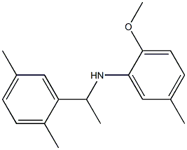 N-[1-(2,5-dimethylphenyl)ethyl]-2-methoxy-5-methylaniline Structure