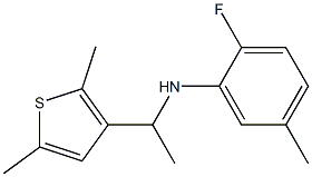 N-[1-(2,5-dimethylthiophen-3-yl)ethyl]-2-fluoro-5-methylaniline Structure