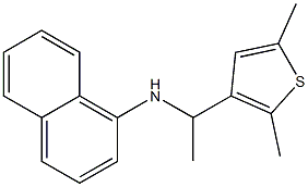 N-[1-(2,5-dimethylthiophen-3-yl)ethyl]naphthalen-1-amine Struktur