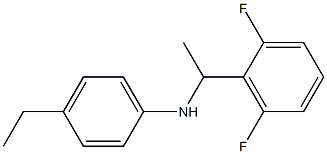 N-[1-(2,6-difluorophenyl)ethyl]-4-ethylaniline 结构式