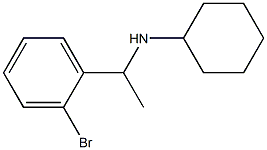 N-[1-(2-bromophenyl)ethyl]cyclohexanamine Struktur
