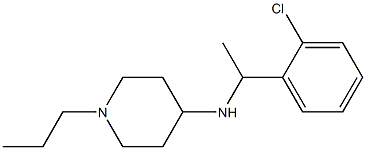 N-[1-(2-chlorophenyl)ethyl]-1-propylpiperidin-4-amine Struktur