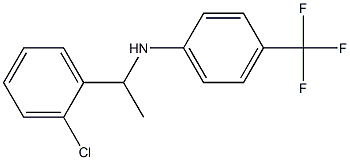 N-[1-(2-chlorophenyl)ethyl]-4-(trifluoromethyl)aniline Structure