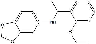 N-[1-(2-ethoxyphenyl)ethyl]-2H-1,3-benzodioxol-5-amine Struktur