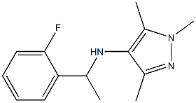 N-[1-(2-fluorophenyl)ethyl]-1,3,5-trimethyl-1H-pyrazol-4-amine