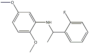 N-[1-(2-fluorophenyl)ethyl]-2,5-dimethoxyaniline Structure