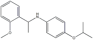 N-[1-(2-methoxyphenyl)ethyl]-4-(propan-2-yloxy)aniline Struktur