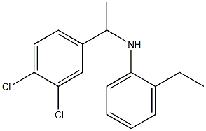 N-[1-(3,4-dichlorophenyl)ethyl]-2-ethylaniline Struktur