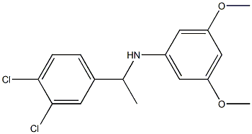 N-[1-(3,4-dichlorophenyl)ethyl]-3,5-dimethoxyaniline 结构式