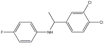 N-[1-(3,4-dichlorophenyl)ethyl]-4-fluoroaniline,,结构式