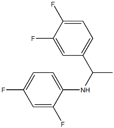 N-[1-(3,4-difluorophenyl)ethyl]-2,4-difluoroaniline Structure