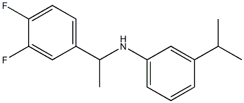 N-[1-(3,4-difluorophenyl)ethyl]-3-(propan-2-yl)aniline Structure