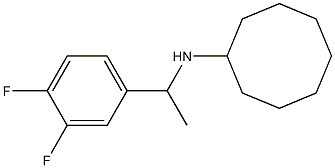 N-[1-(3,4-difluorophenyl)ethyl]cyclooctanamine Structure