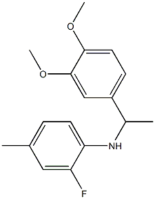 N-[1-(3,4-dimethoxyphenyl)ethyl]-2-fluoro-4-methylaniline Structure