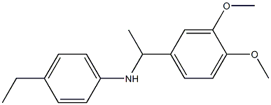 N-[1-(3,4-dimethoxyphenyl)ethyl]-4-ethylaniline Structure