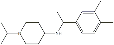 N-[1-(3,4-dimethylphenyl)ethyl]-1-(propan-2-yl)piperidin-4-amine,,结构式