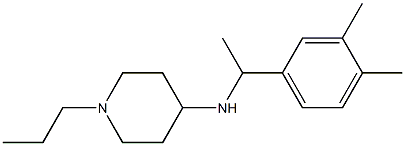 N-[1-(3,4-dimethylphenyl)ethyl]-1-propylpiperidin-4-amine Structure