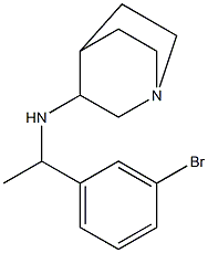 N-[1-(3-bromophenyl)ethyl]-1-azabicyclo[2.2.2]octan-3-amine Struktur