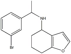 N-[1-(3-bromophenyl)ethyl]-4,5,6,7-tetrahydro-1-benzofuran-4-amine Structure