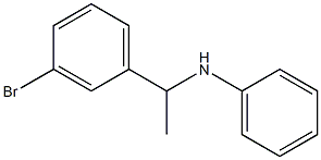 N-[1-(3-bromophenyl)ethyl]aniline 化学構造式