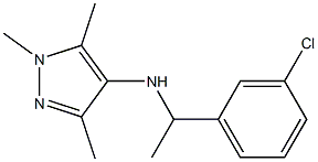  N-[1-(3-chlorophenyl)ethyl]-1,3,5-trimethyl-1H-pyrazol-4-amine