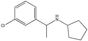 N-[1-(3-chlorophenyl)ethyl]cyclopentanamine 化学構造式