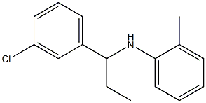 N-[1-(3-chlorophenyl)propyl]-2-methylaniline