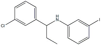  N-[1-(3-chlorophenyl)propyl]-3-iodoaniline