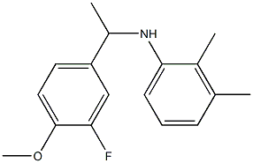 N-[1-(3-fluoro-4-methoxyphenyl)ethyl]-2,3-dimethylaniline 结构式