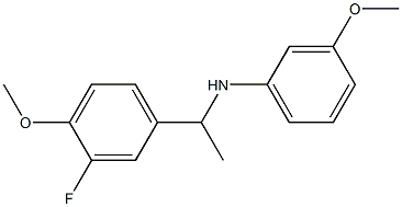 N-[1-(3-fluoro-4-methoxyphenyl)ethyl]-3-methoxyaniline Structure