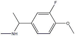 N-[1-(3-fluoro-4-methoxyphenyl)ethyl]-N-methylamine Structure