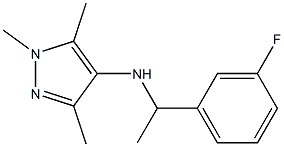 N-[1-(3-fluorophenyl)ethyl]-1,3,5-trimethyl-1H-pyrazol-4-amine|