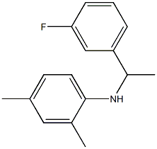 N-[1-(3-fluorophenyl)ethyl]-2,4-dimethylaniline Structure