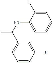 N-[1-(3-fluorophenyl)ethyl]-2-iodoaniline Struktur