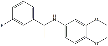 N-[1-(3-fluorophenyl)ethyl]-3,4-dimethoxyaniline,,结构式