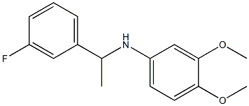 N-[1-(3-fluorophenyl)ethyl]-3,4-dimethoxyaniline Structure