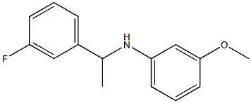 N-[1-(3-fluorophenyl)ethyl]-3-methoxyaniline,,结构式